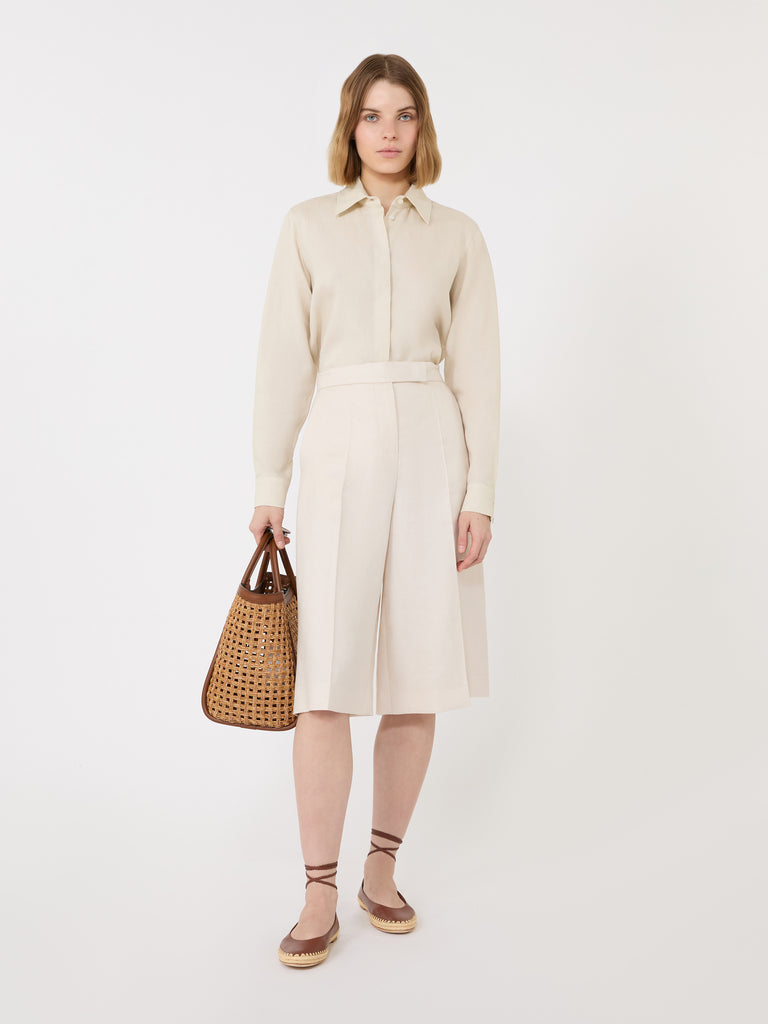 max mara linen canvas shirt