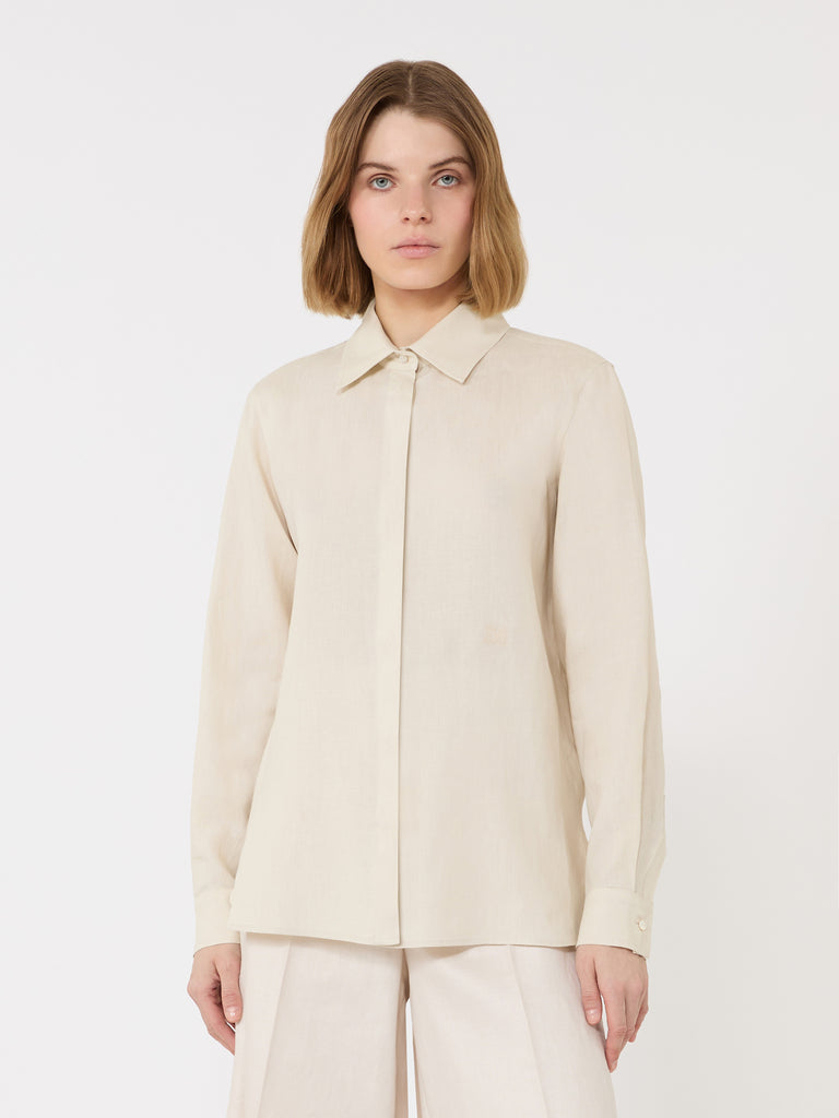 max mara linen canvas shirt