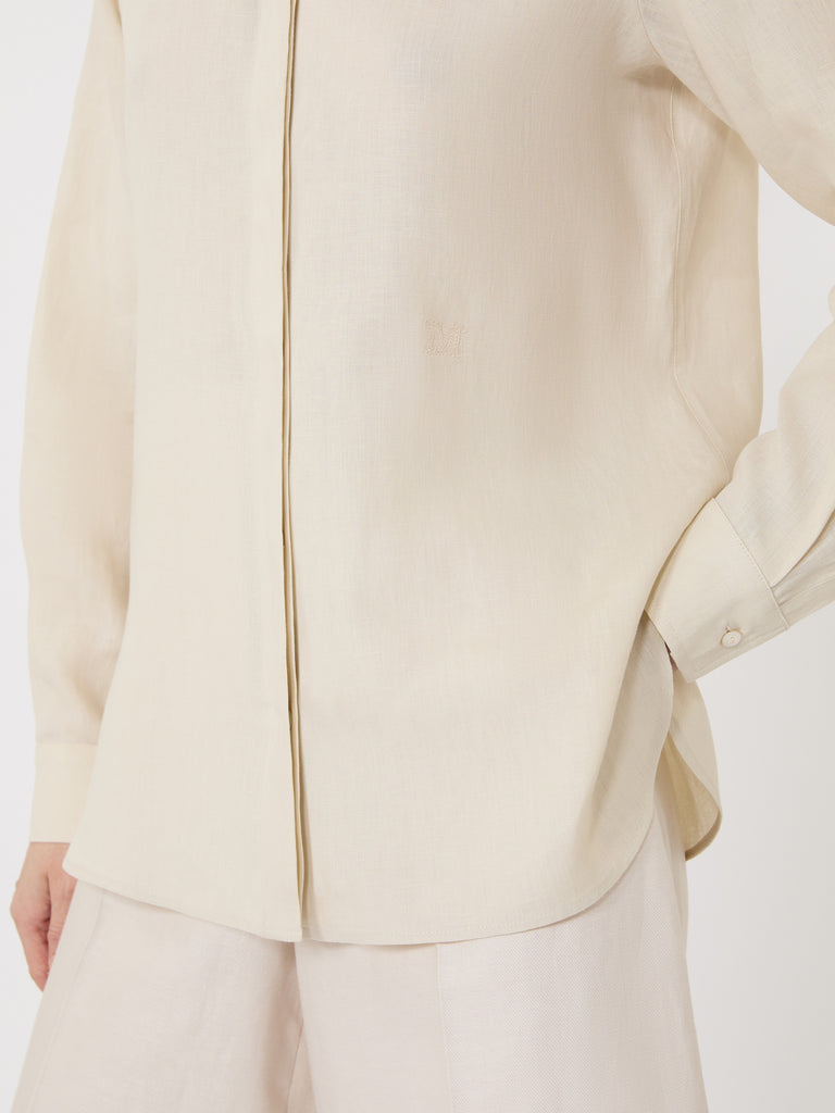 max mara linen canvas shirt