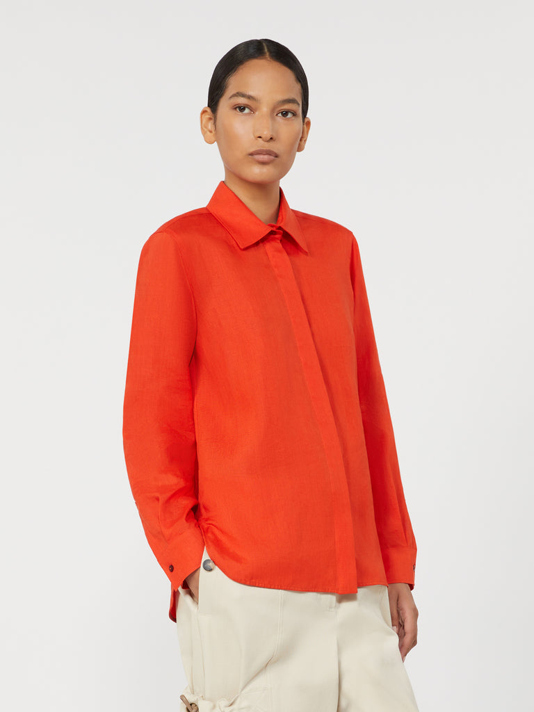 max mara linen canvas shirt