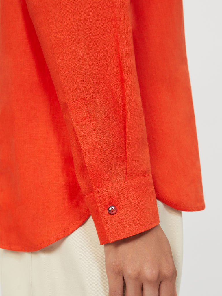max mara linen canvas shirt