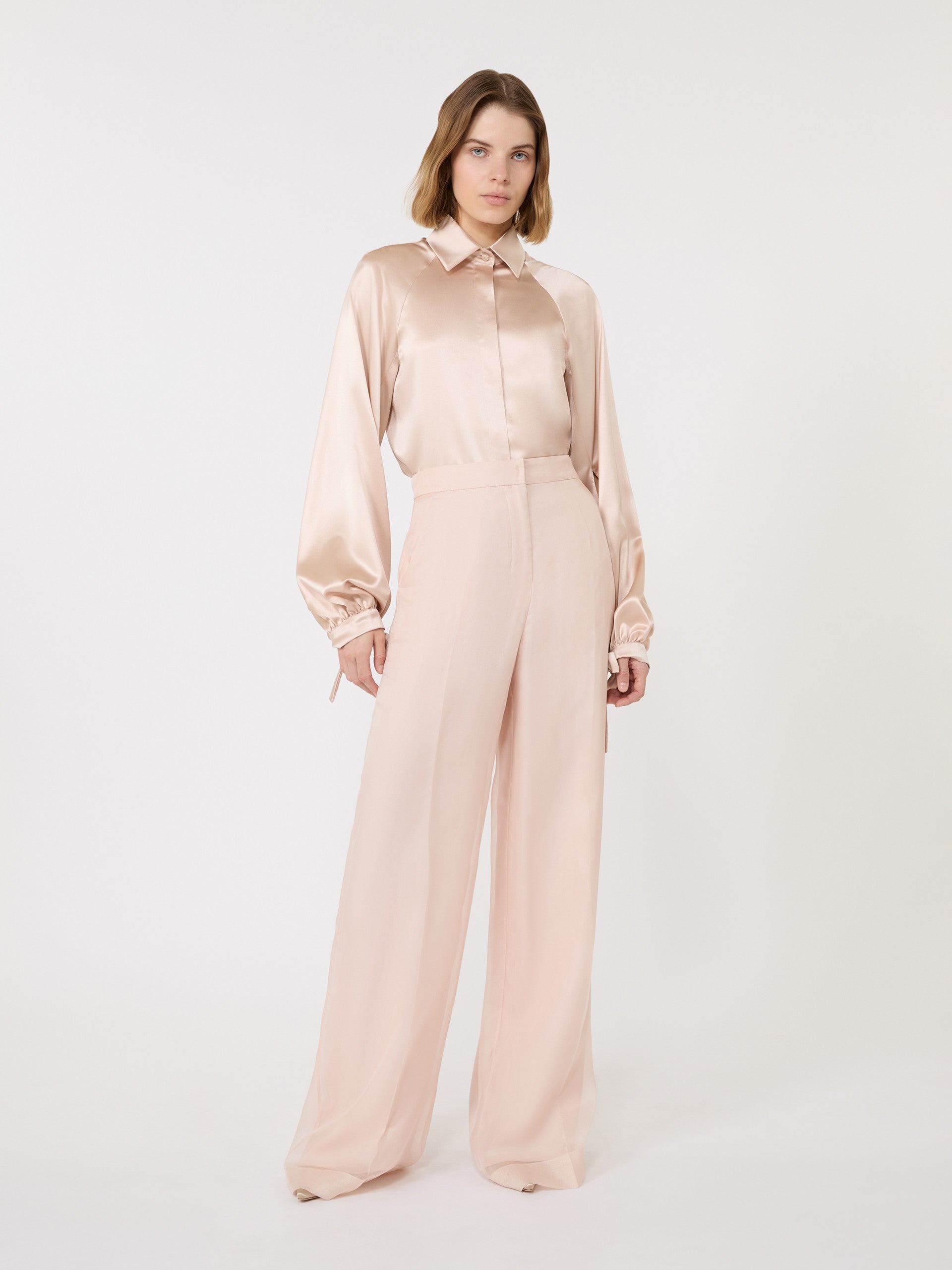 max mara silk satin shirt for women