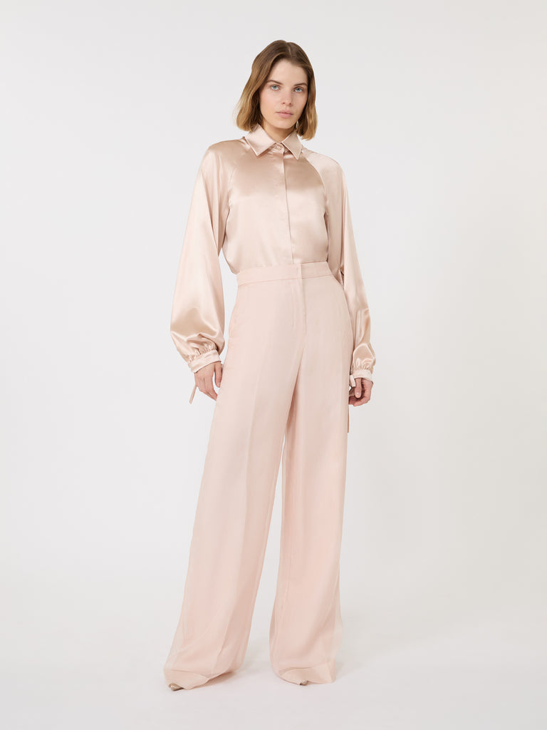 max mara silk satin shirt