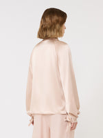 max mara silk satin shirt for women