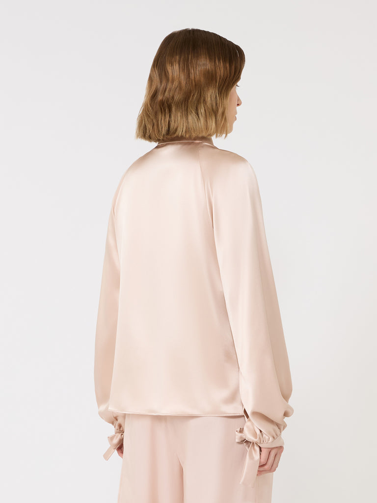 max mara silk satin shirt