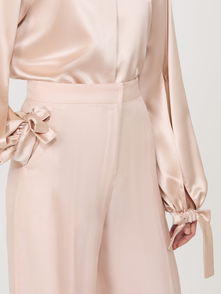 max mara silk satin shirt