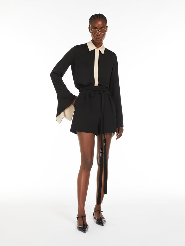 max mara colour block silk shirt for women