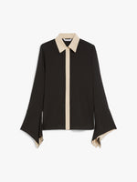 Colour block silk shirt