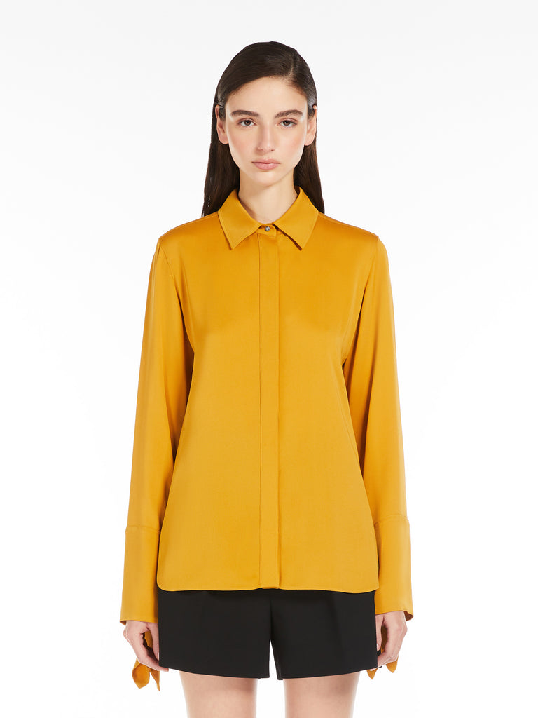 max mara silk charmeuse shirt