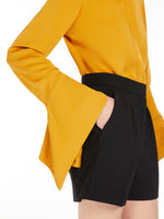 Silk Charmeuse Shirt for Women - Amber - Max Mara UAE