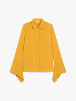 Silk Charmeuse Shirt for Women - Amber - Max Mara UAE