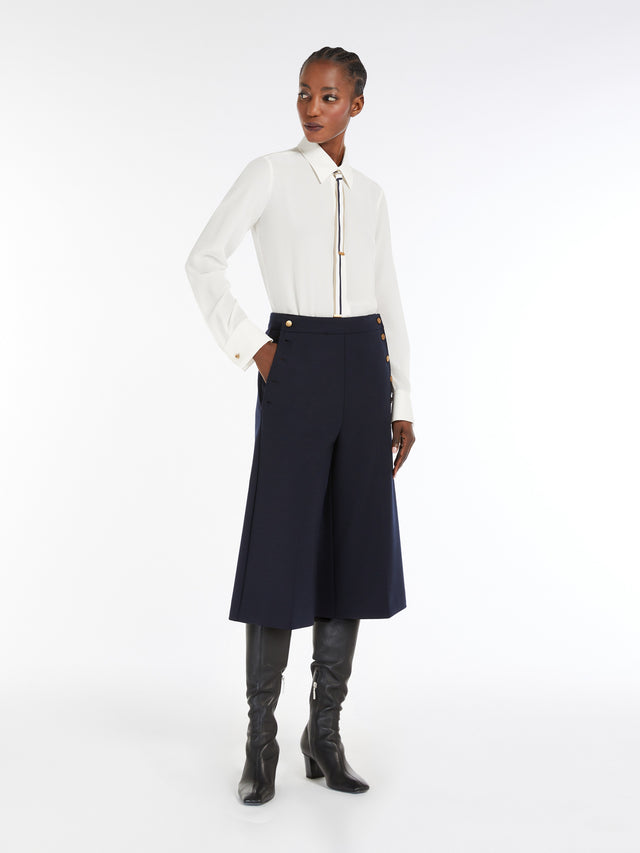 Silk Shirt With Bow Tie for Women - Silk - Max Mara UAE