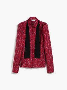 Printed silk twill shirt
