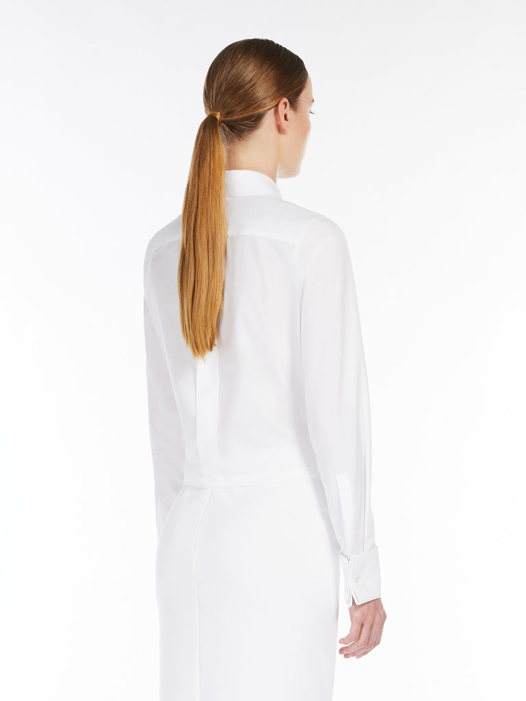 max mara cotton cropped shirt