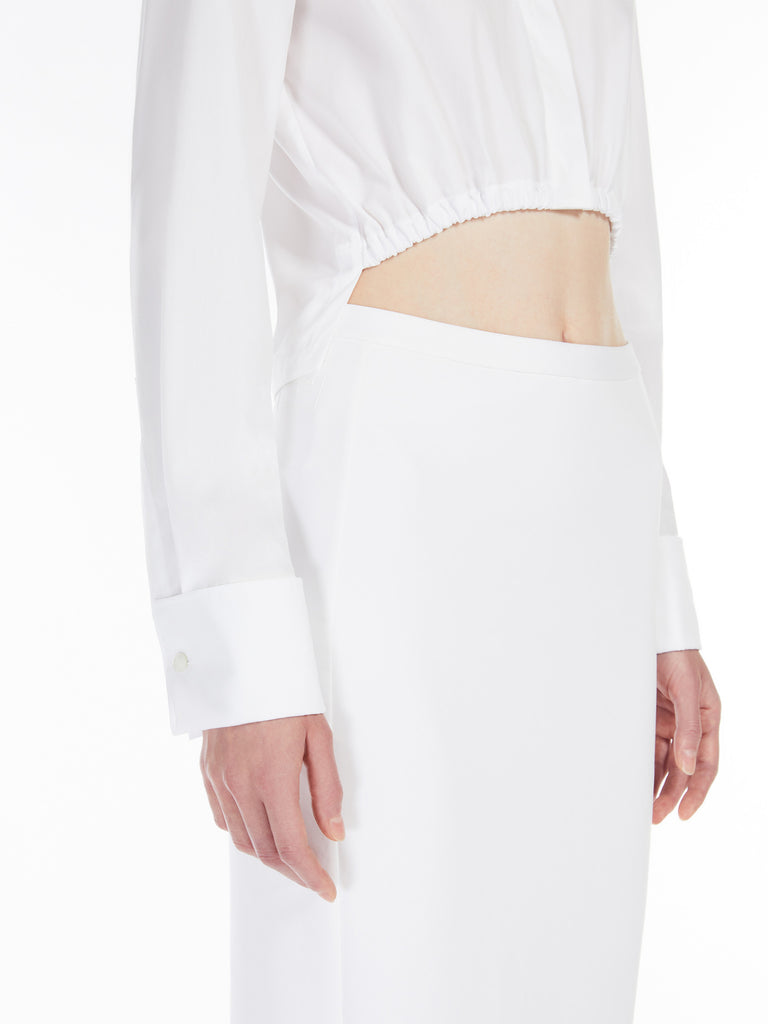 max mara cotton cropped shirt