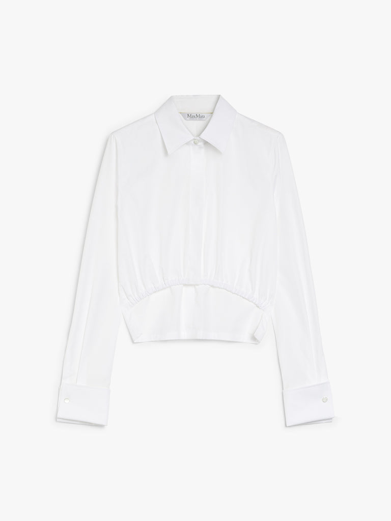 max mara cotton cropped shirt