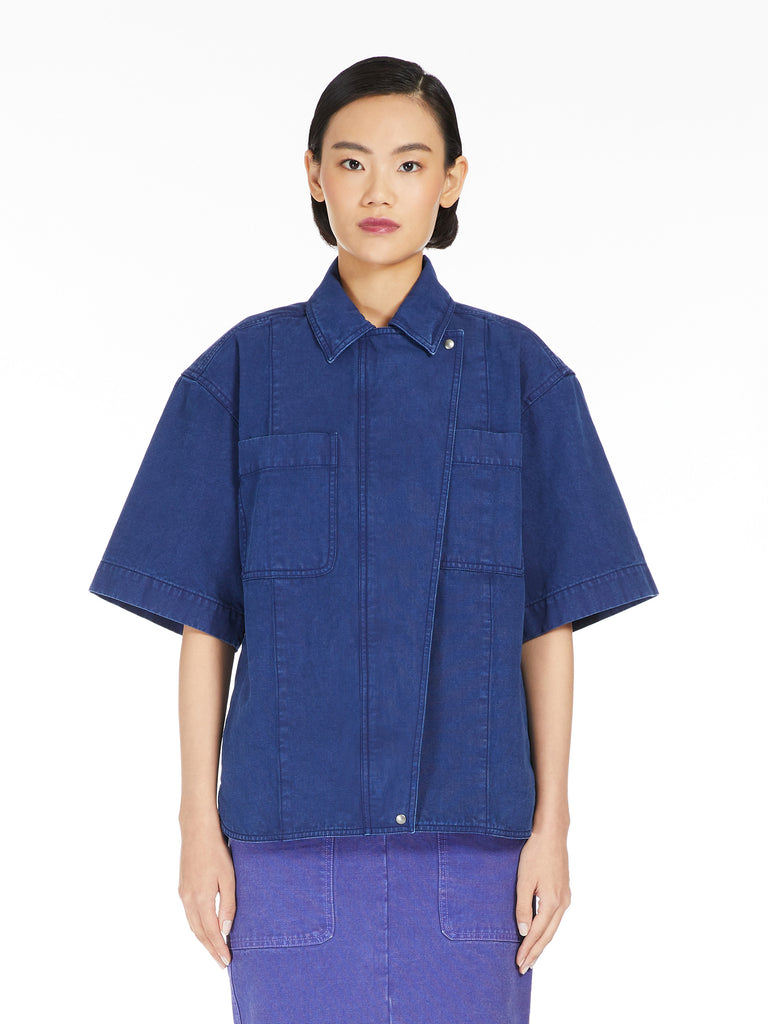 Oversized canvas shirt