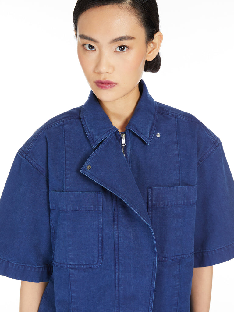 Oversized canvas shirt