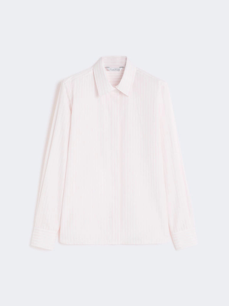 Striped poplin shirt