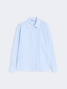Striped poplin shirt