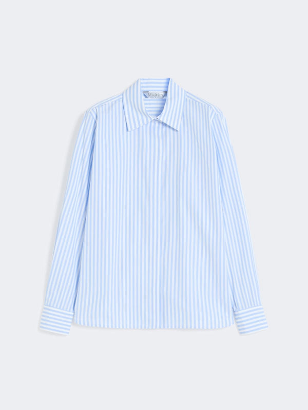 max mara striped poplin shirt for women