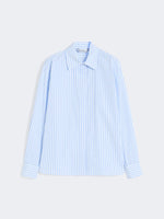 Striped poplin shirt
