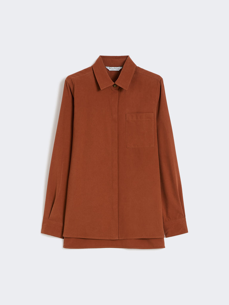max mara silk canvas shirt