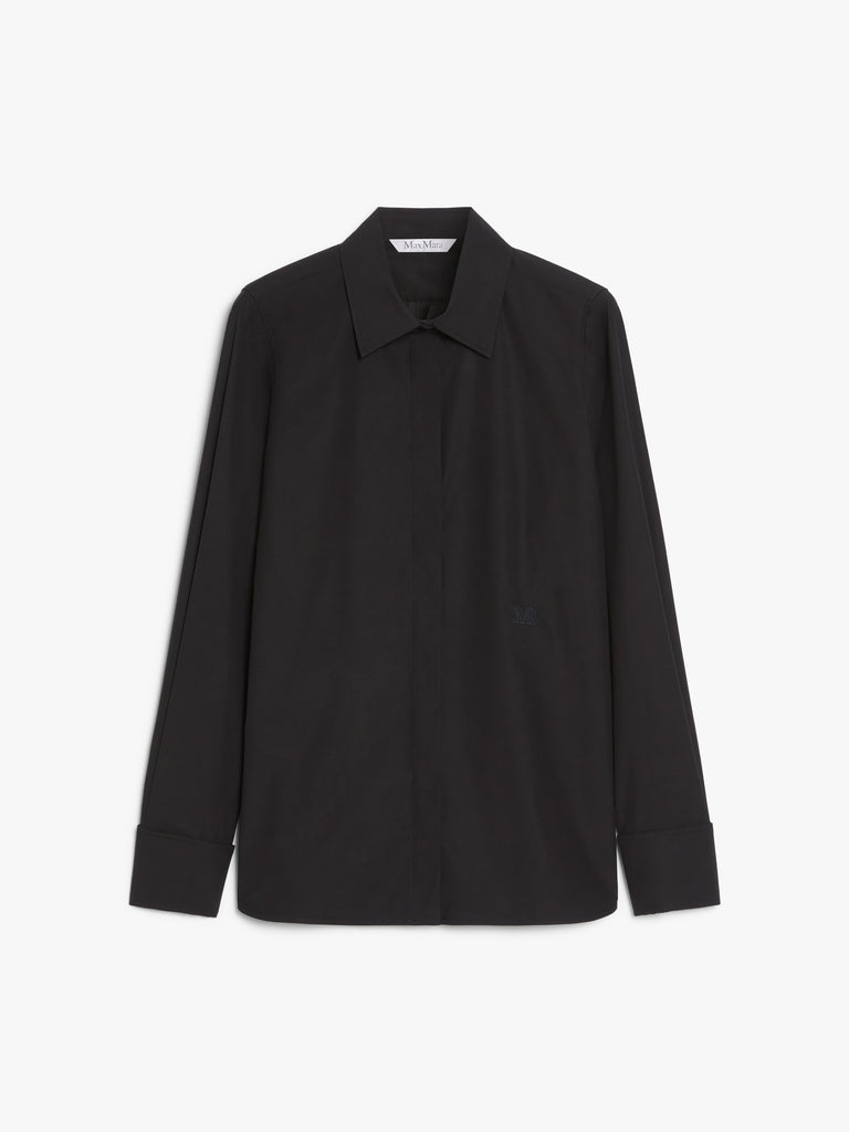 Men’s-style cotton crepe shirt