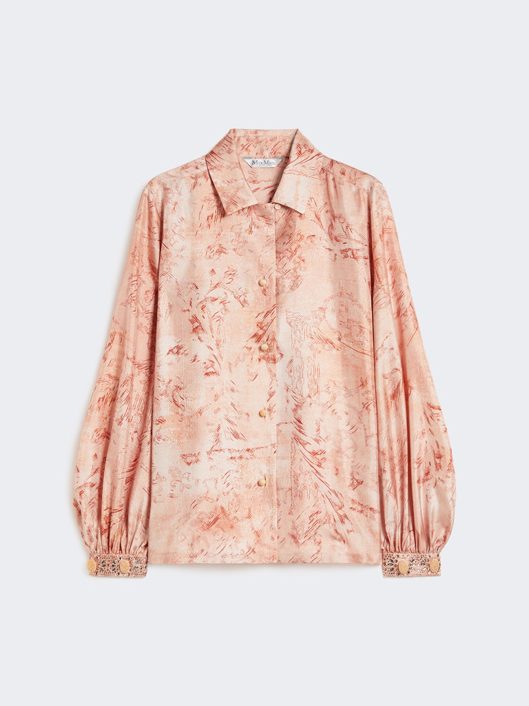 Printed silk shirt