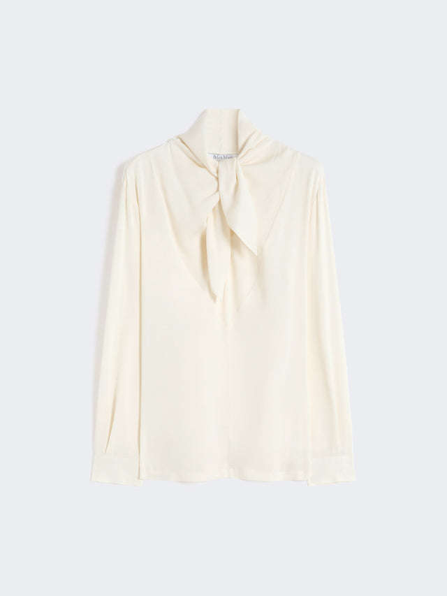 max mara silk charmeuse blouse for women