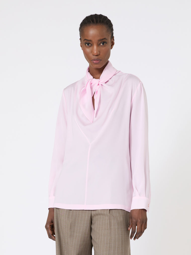 max mara silk charmeuse blouse