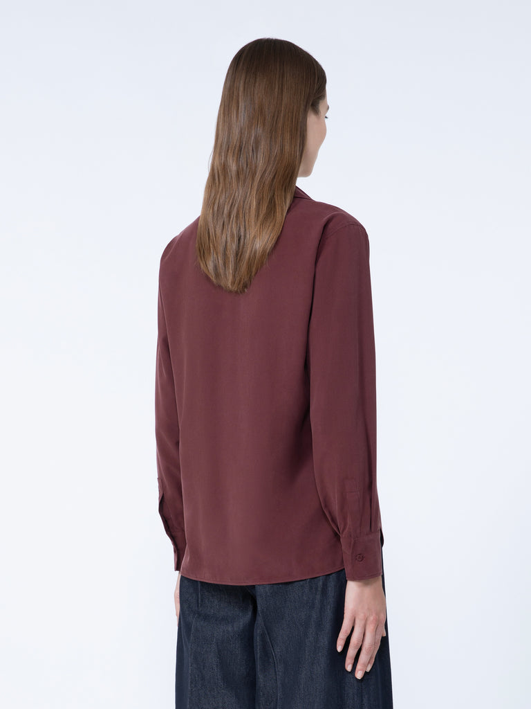 max mara silk canvas shirt