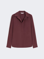 Silk Canvas Shirt for Women - Cherry - Max Mara UAE