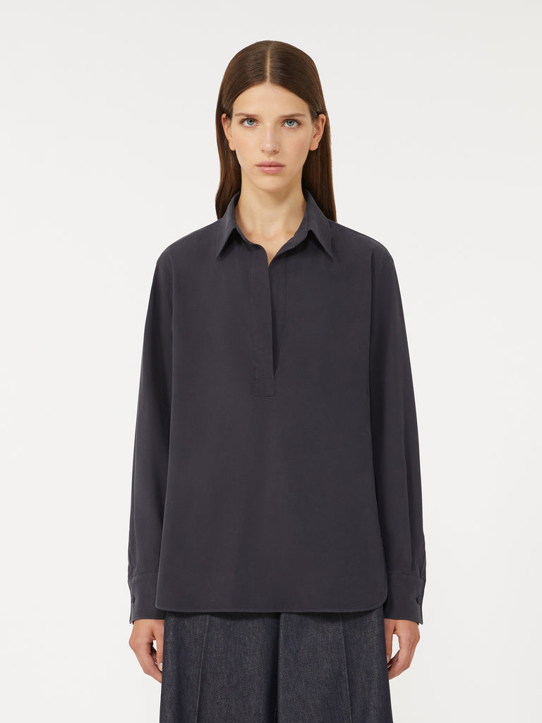 max mara silk canvas shirt