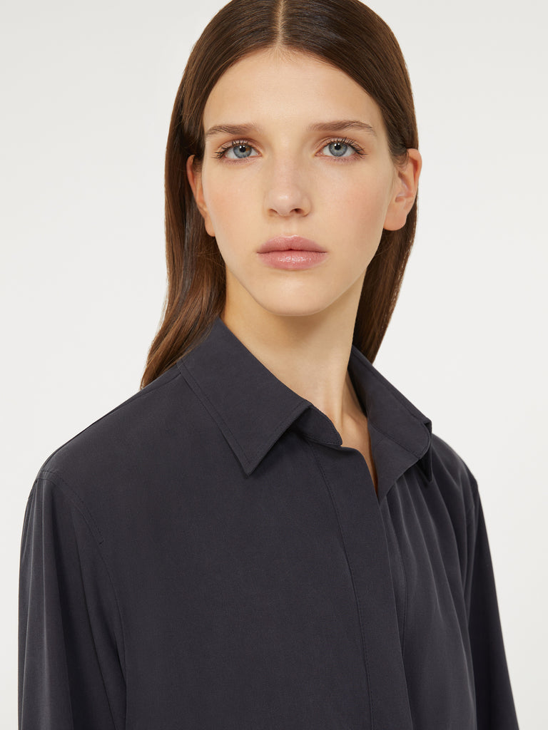 max mara silk canvas shirt