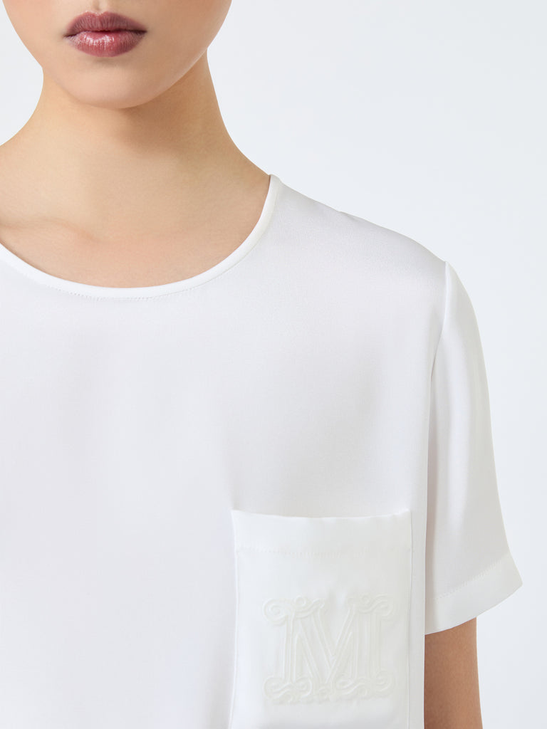 max mara printed silk crepe de chine blouse