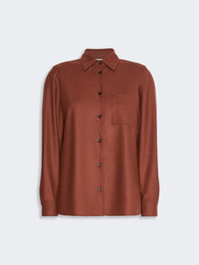 Cashmere Foule Shirt for Women - Brick Red - Max Mara UAE
