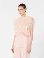 max mara sleeveless ruched silk shirt for women