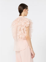 max mara sleeveless ruched silk shirt for women