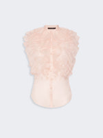 max mara sleeveless ruched silk shirt for women