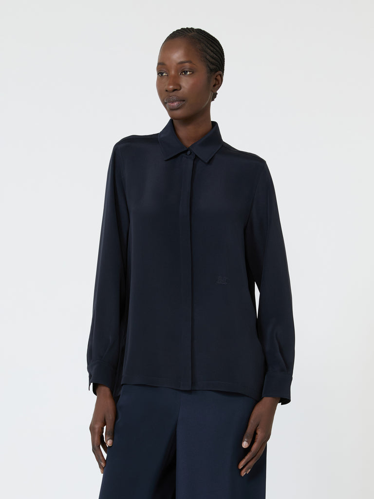 max mara silk crepe de chine shirt