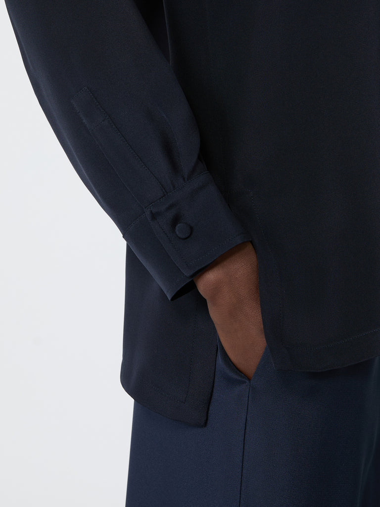 max mara silk crepe de chine shirt