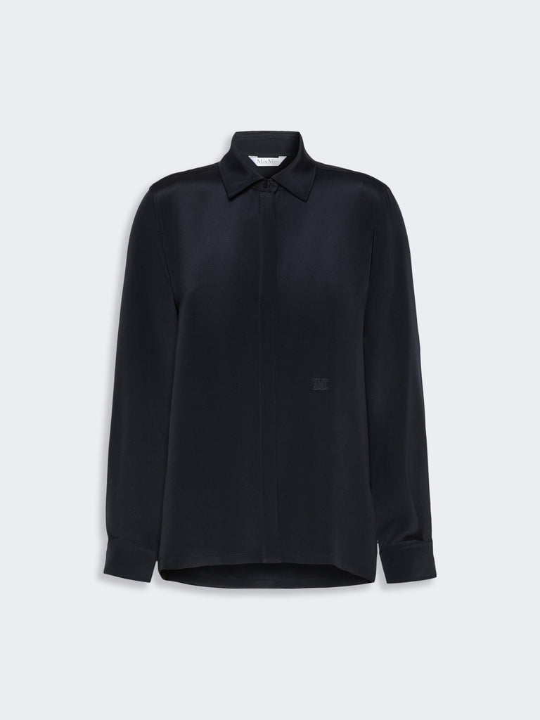 max mara silk crepe de chine shirt