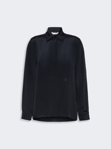 Silk Crepe De Chine Shirt for Women - Ultramarine - Max Mara UAE