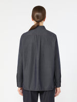 max mara denim-look cotton shirt for women