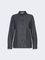 max mara denim-look cotton shirt for women
