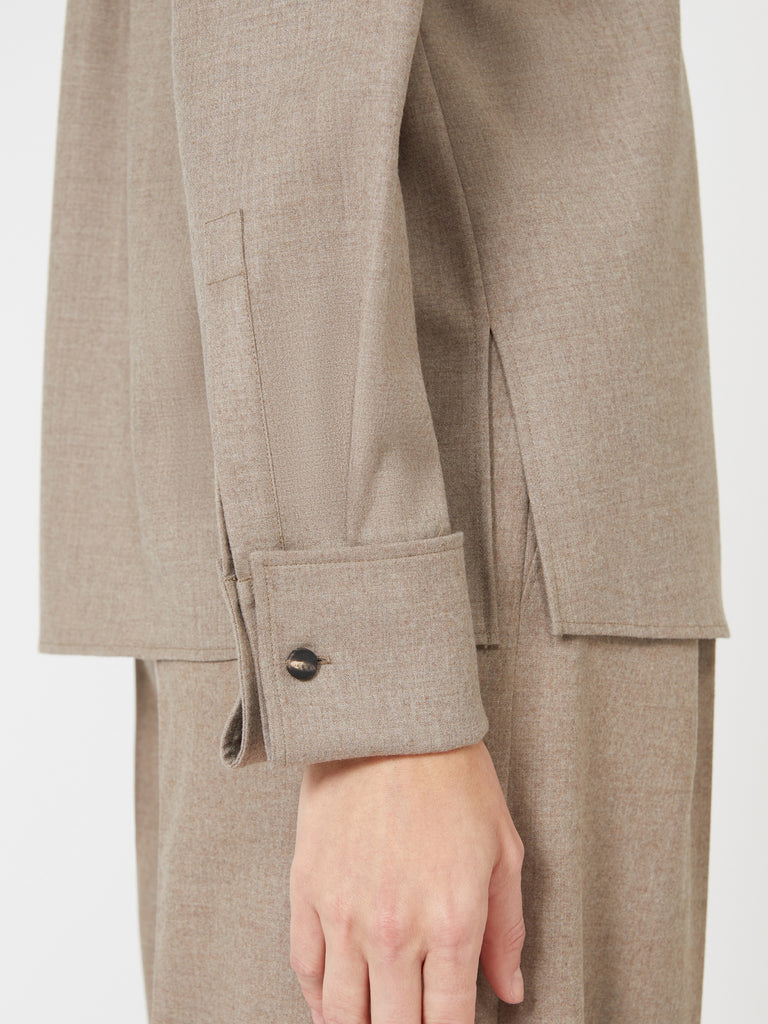 Cashmere foulé shirt