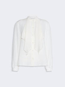 Ruffled Silk Charmeuse Shirt for Women - Silk - Max Mara UAE