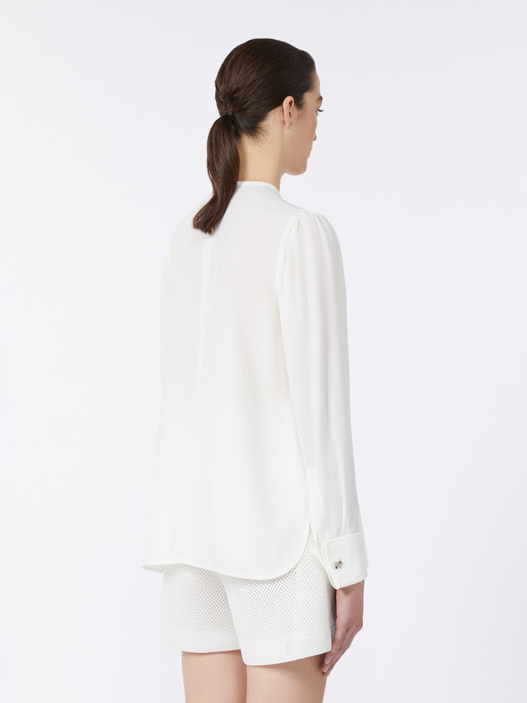max mara silk crepe de chine shirt