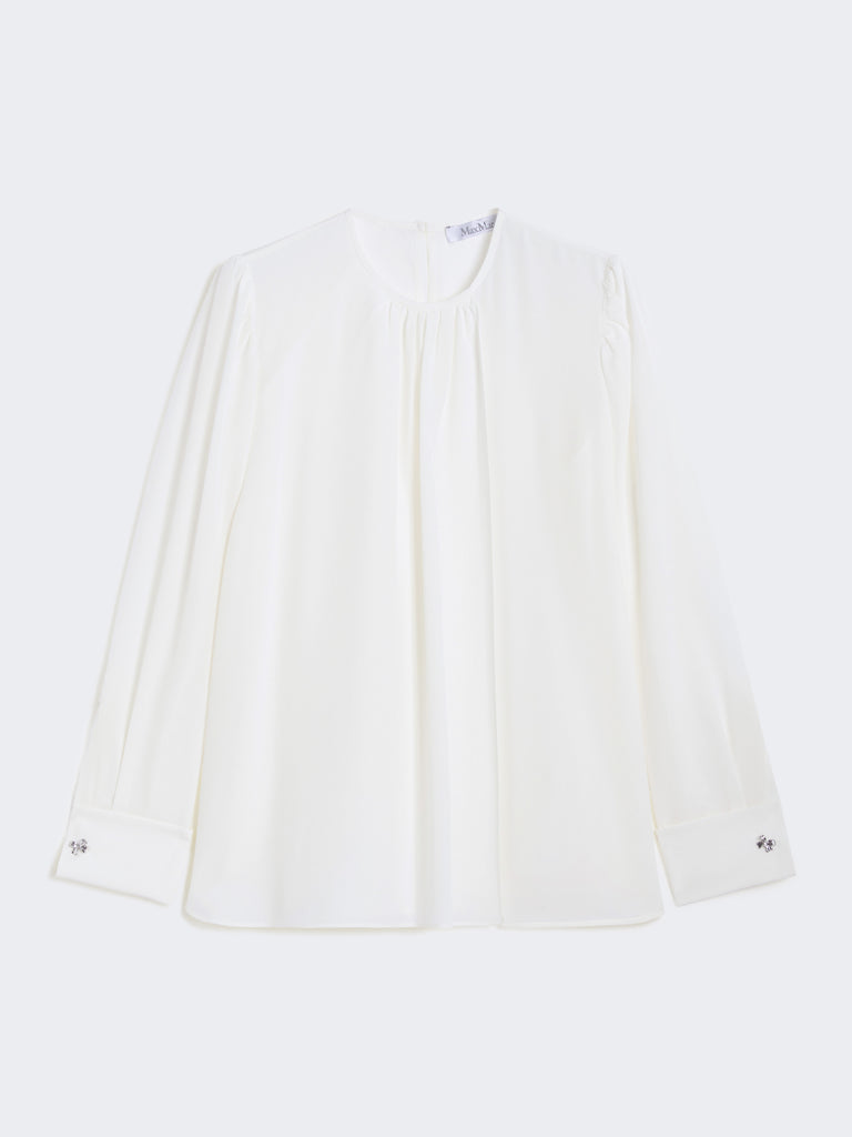 max mara silk crepe de chine shirt
